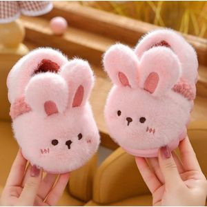 Nieuwe Kindercartoon Dieren Pluche Slippers met Zachte Zool – Antislip Winterse Katoenen Schoenen voor Baby’s en Kinderen (Maat 26-27) | Comfortabele Binnenhuis Slippers, Warme Sloffen voor Jongens en Meisjes