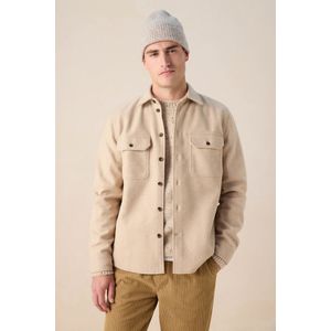 Sissy-Boy - Vilten Overhemd - Beige - Regular Fit