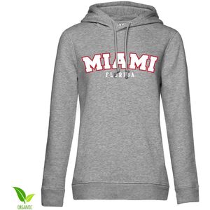 Hybris Miami Florida Girls Hoodie Damen Heather-Grey-S