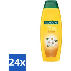 Palmolive - Shampoo - Elke Dag - Kamille-Extract - Voor Normaal Haar - 350 ml - Voordeelverpakking - 24 stuks