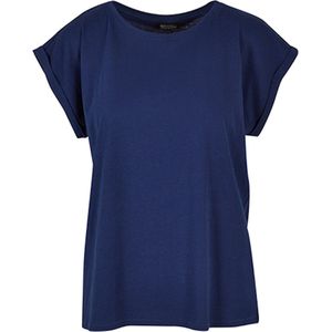 Build your Brand Ladies´ Extended Shoulder Tee BY021 - Light Navy - XL