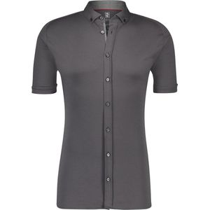 Desoto - Overhemd Korte Mouw Antraciet 083 - Heren - Maat XL - Slim-fit