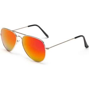 Hidzo Zonnebril Aviator Brons - UV 400 - In brillenkoker