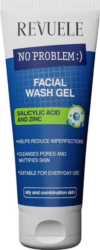 Revuele - No Problem - Gezichtsreinigingsgel - 200 ml - Salicylzuur en Zink