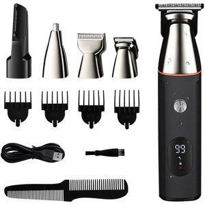JustValue - 5-in-1 Trimmer - Zilverkleurig - Baardtrimmer - Neustrimmer - Bodygroomer - Scheerapparaat