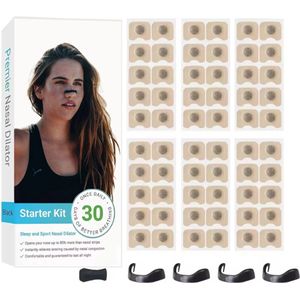 LuxeVera - Magnetische Neusstrips 30 Dagen - Anti Snurk- Sport Prestaties - Neusstrips voor Slaap en Sport - Verminder Snurken en Verbeter je Ademhaling