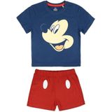 Cerdá Pijama Corto Algodón Mickey tweedelige pyjama voor jongens, blauw (Azul C03), 4 Jaren