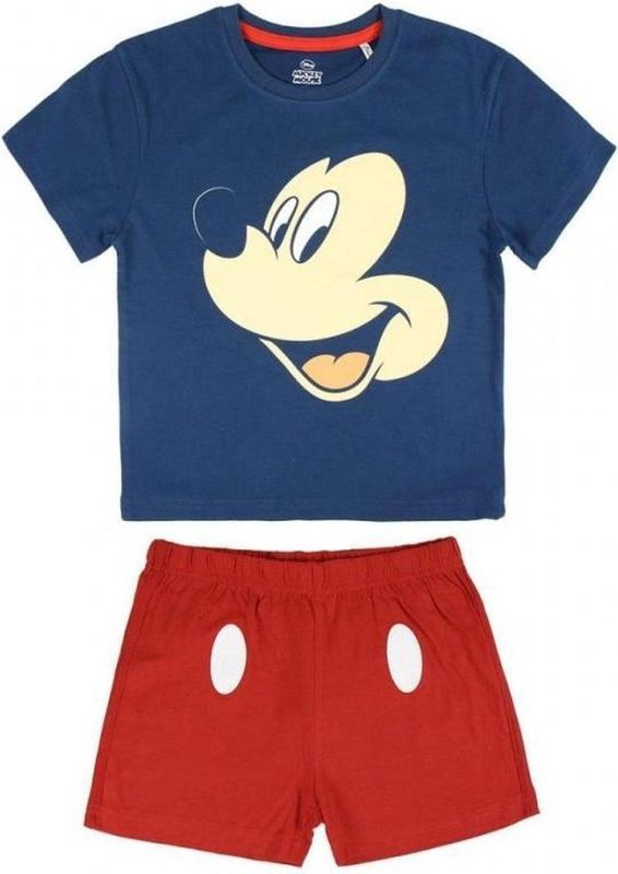 Cerdá Pijama Corto Algodón Mickey tweedelige pyjama voor jongens, blauw (Azul C03), 4 Jaren