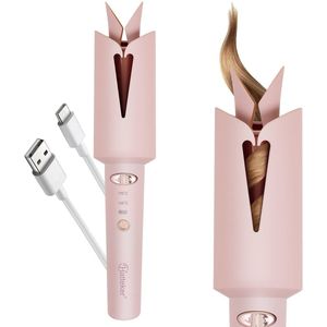 Hatteker Krultang - Automatische Roterende Krultang - 25 mm Krultang - 2 Warmtestanden - Draadloos en Met Snoer - Keramisch - Type-C