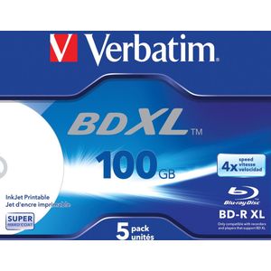 Blu-Ray BD-R Verbatim 5 Units 4x 100 GB