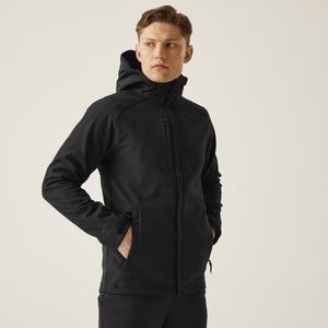 Regatta - X-Pro Repeller - Softshell Jas - Zwart - 2-laags Stretch Stof, Afneembare Capuchon