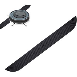Drempelhulp - 68 × 5 cm - Drempelhelling voor robotstofzuiger - Oprijplaat rubber - Drempelhelling - Oprijplaat - Drempelplaat - Verstelbaar - Oprijhelling - voor robotstofzuigers, rolstoelen, deuropeningen en badkamers - Zwart