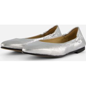 Linea Zeta Ballerina's zilver Leer - Maat 36