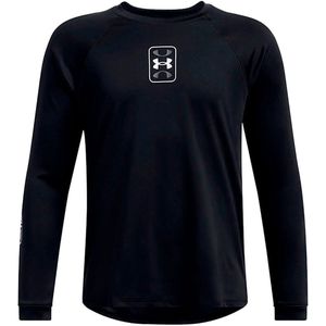Under Armour Baseline Shooting T-shirt Met Lange Mouwen Zwart 10-12 Years Jongens