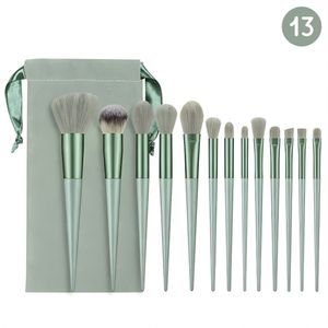 INTER-ESQUE Make-up kwasten – 13-delige Set – Gezicht & Ogen – Inclusief Opbergzakje