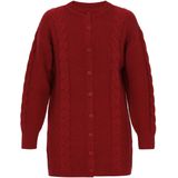 DreiMaster Vintage Gebreid vest  donkerrood