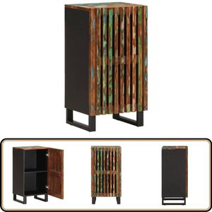 vidaXL Dressoir - 40x34x75 cm - Massief Acaciahout Dressoir - Dressoirs - Opbergkast - Wandkast