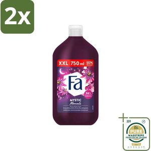 Fa - Mystic Moments - Bad- & Douchegel - Passiebloem - 750 ml - Voordeelverpakking - 2 stuks - Passiebloem - Sheaboter