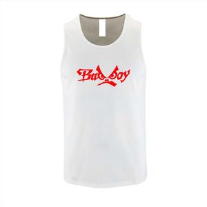 Witte Tanktop met “ BadBoy “ print Rood Size L