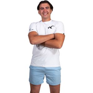 Watrflag Rashguard Cadiz - Heren - Wit - UV beschermend surf shirt regular fit XS