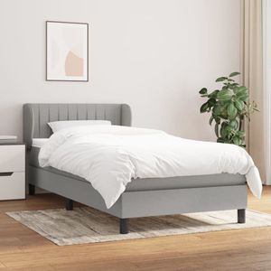 The Living Store Boxspringbed - Comfort Line White - Bed - 100 x 200 cm - Pocketvering - Schuim