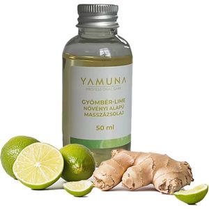 Yamuna Massageolie- Gember- Limoen- 100% plantaardige massageolie