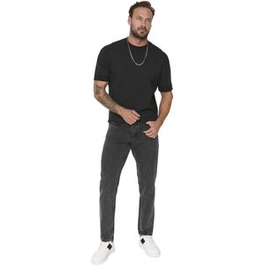 Trendyol Antracietkleurige Smoke Straight Fit Jeans Tmnaw23Je00105