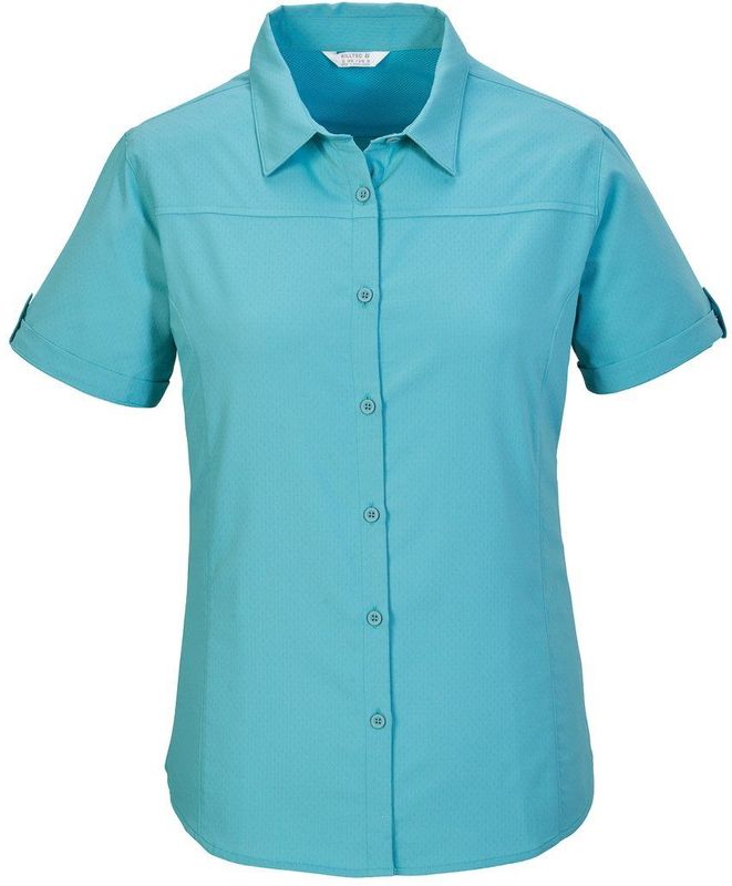 Killtec - Kos 1 - Geweven Blouse - Aqua - Damesblouse Korte Mouw