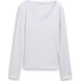 Tom Tailor Denim Slim fit shirt met lange mouwen en glittereffect