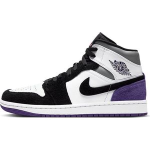 Nike Air Jordan 1 White Black Purple Maat 52.5