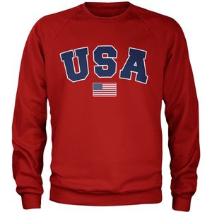 Hybris USA Varsity Sweatshirt Red-S