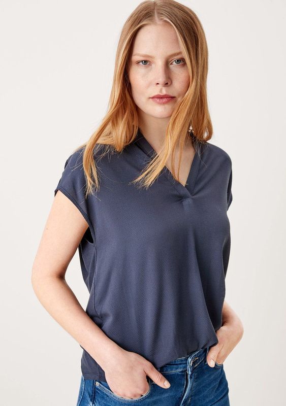 T-shirt - Mouwloos - Viscose - Lichtgrijs - LOOSE FIT