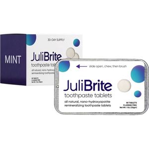 JuliBrite Tandpasta (HAP) Tabletten 60 stuks Fluoride Vrij