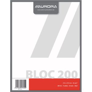 Kladblok aurora 210x270mm blanco 200 vel 45gr | 1 stuk