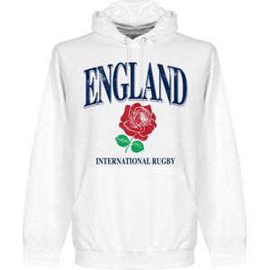 Engeland Rugby Hooded Sweater - Wit - Kinderen - 152