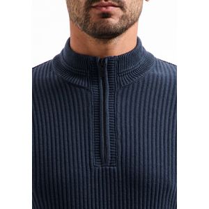 No Excess - Pullover Half Zip Rib Variation - Vesten - Nacht