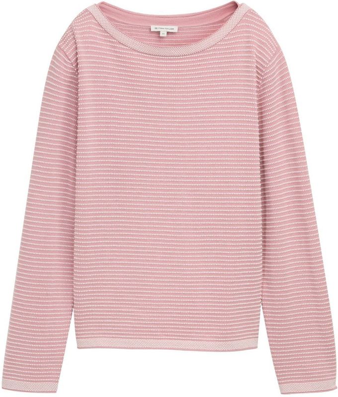 Tom Tailor - Regular Fit - Pullover - Gestreept - Puur Katoen