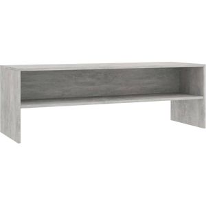 vidaXL - Tv-meubel - 120x40x40 - cm - bewerkt - hout - betongrijs
