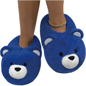 Pantoffels - Blauwe Beren - Dierensloffen - Pluche - One size fits all