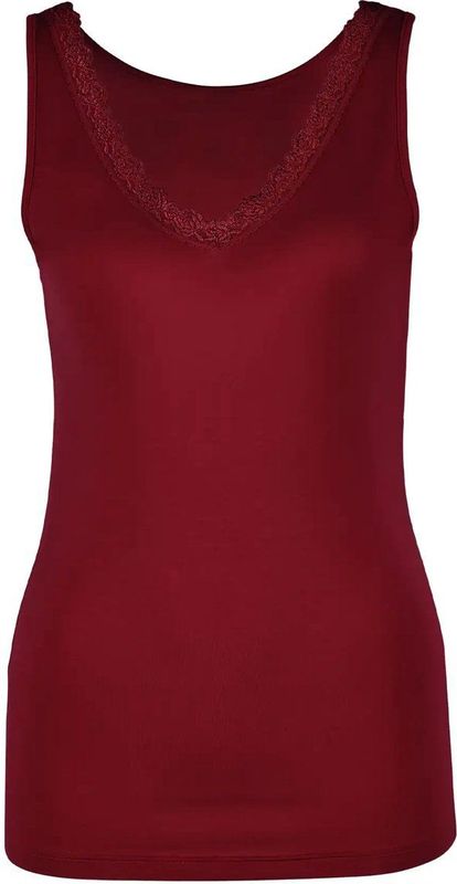 Nina von C - Dames Hemd - Paars - Luxe Onderhemd met Brede Bandjes