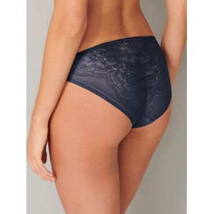 SCHIESSER Invisible Lace slip (1-pack) - dames slip microvezel kant nachtblauw - Maat: 44