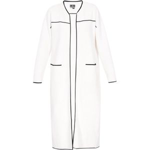 DreiMaster Maritim Gebreid vest  zwart / wit