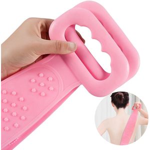 Doucheborstel – Rugborstel – Badborstel - Rug scrubber - Rug krabber siliconen - Massage borstel - Rubberen rug scrubber -Voor Lichaam, Rug en Schouders - LOUZIR