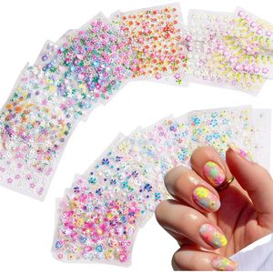 Allecto plus - Nagelstickers 3D Lente Bloemen - 30 Stuks - Zelfklevend - Nageldesign - Nagelfolies - Kleurrijke Bloemen - DIY Nageldecoratie