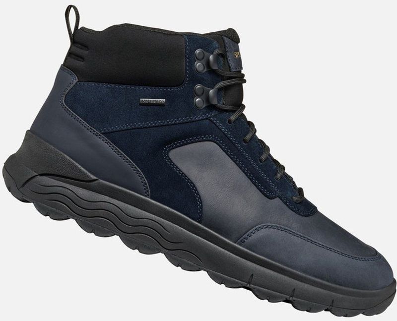 Geox - U Spherica 4x4 B Abx - Enkellaarzen - Navy Blauw - Ademend