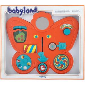 Educatief baby speelgoed - Babyland vlinder met 12 leuke ontdekkingen voor de baby - 40 x 35 x 4 cm