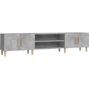 vidaXL-Tv-meubel-180x31,5x40-cm-bewerkt-hout-betongrijs