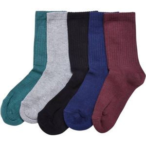 Urban Classics - Sport wintercolor 5-Pack Sokken Kinderen - 39/42 - Multicolours