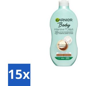 Garnier - Body - Bodylotion - Intensive 7 Days - Herstellend - Karitéboter & Probiotica - 400 ml - Bulkverpakking - 15 stuks
