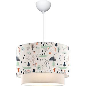 Design hanglamp Lurgan E27 wit met boommotief